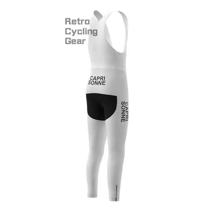 CAPRI White Fleece Retro Cycling Pants