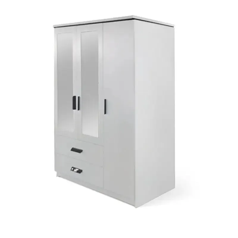 Carlton White Bedroom Furniture Range - 3 / 2 Door Wardrobe / 3 2 Chest Of Drawers / 2 Drawer Bedside Table