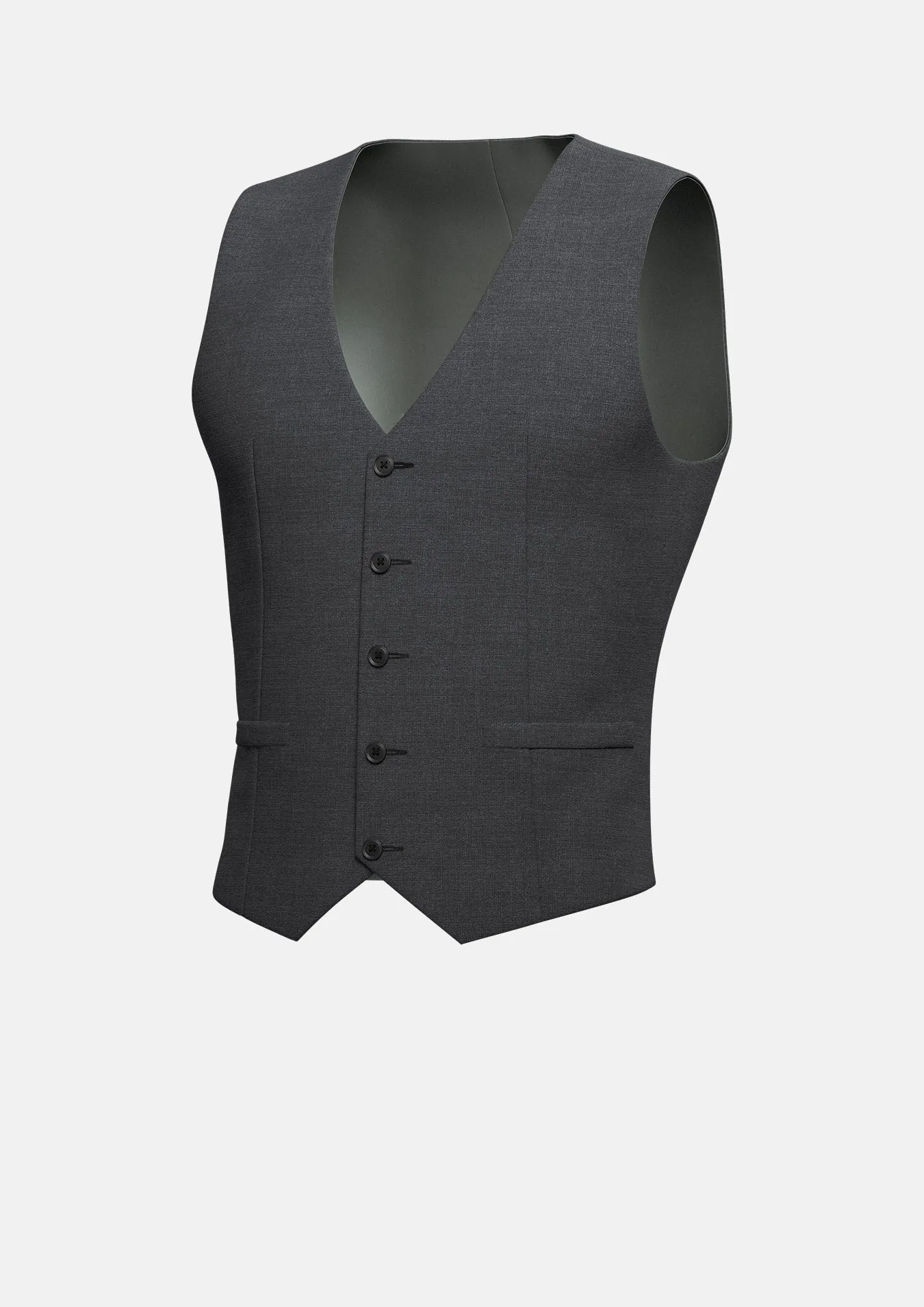 Charcoal Crosshatch Vest