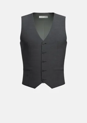 Charcoal Crosshatch Vest