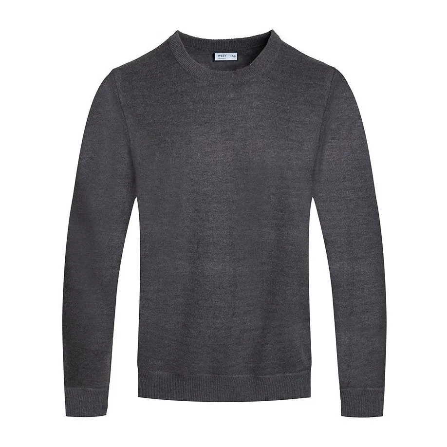 Charcoal Round Neck Knit Sweater