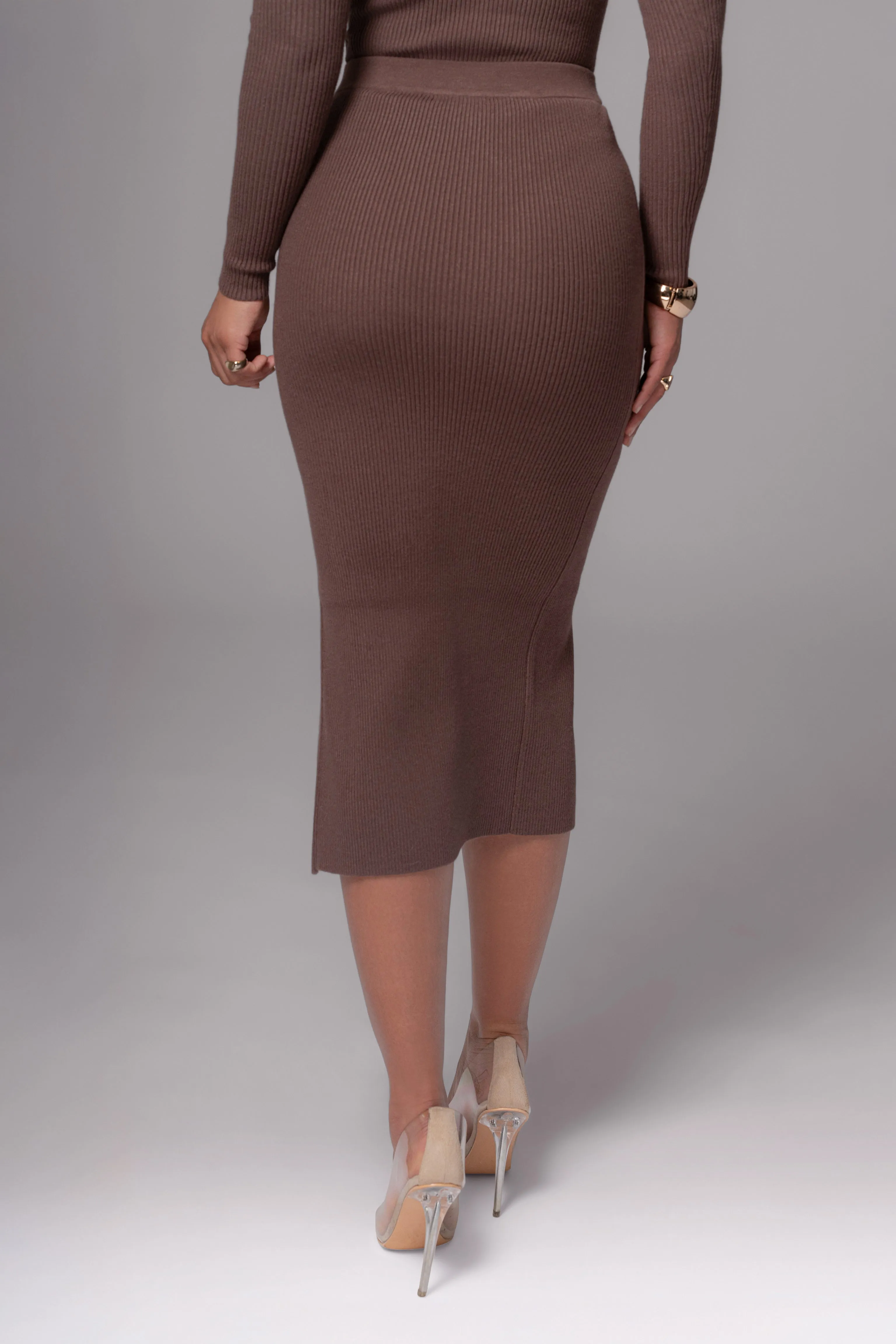 Chocolate Cardinal Essential Knit Skirt