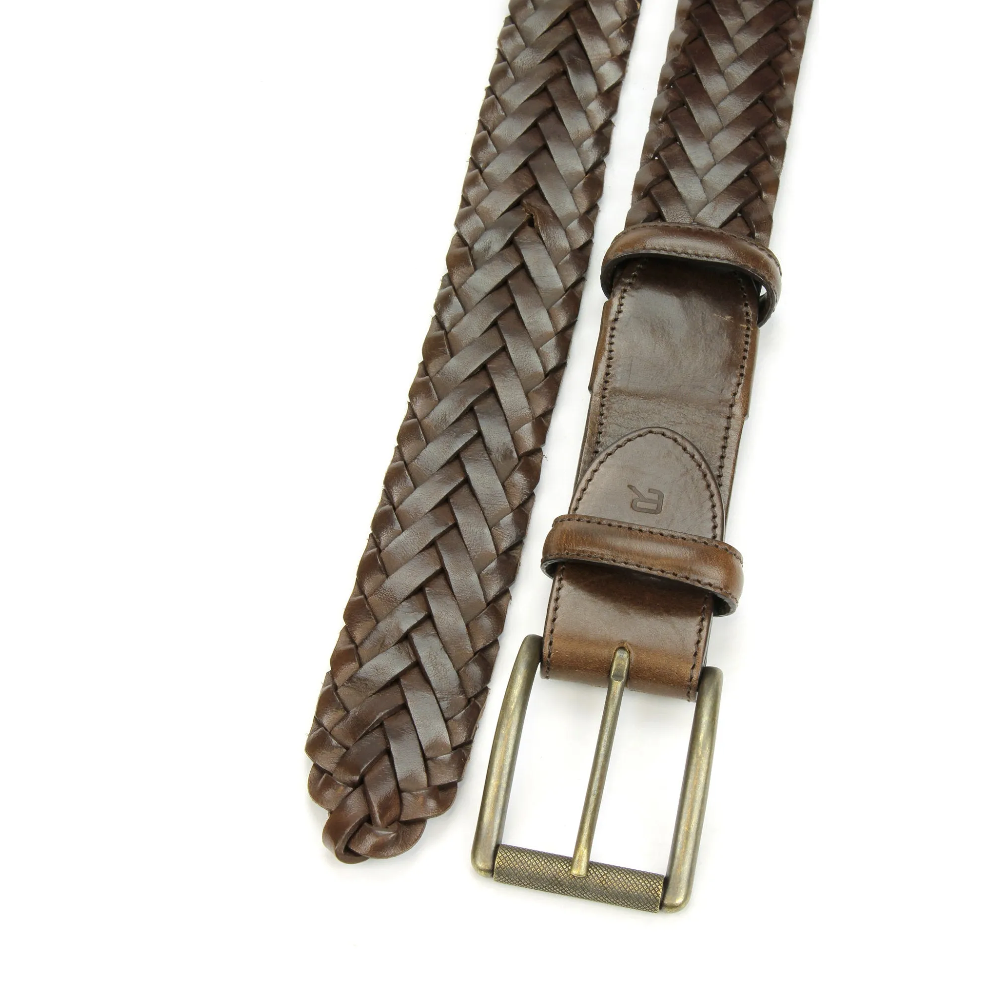 Classic Dark Brown Handweave Roller Belt