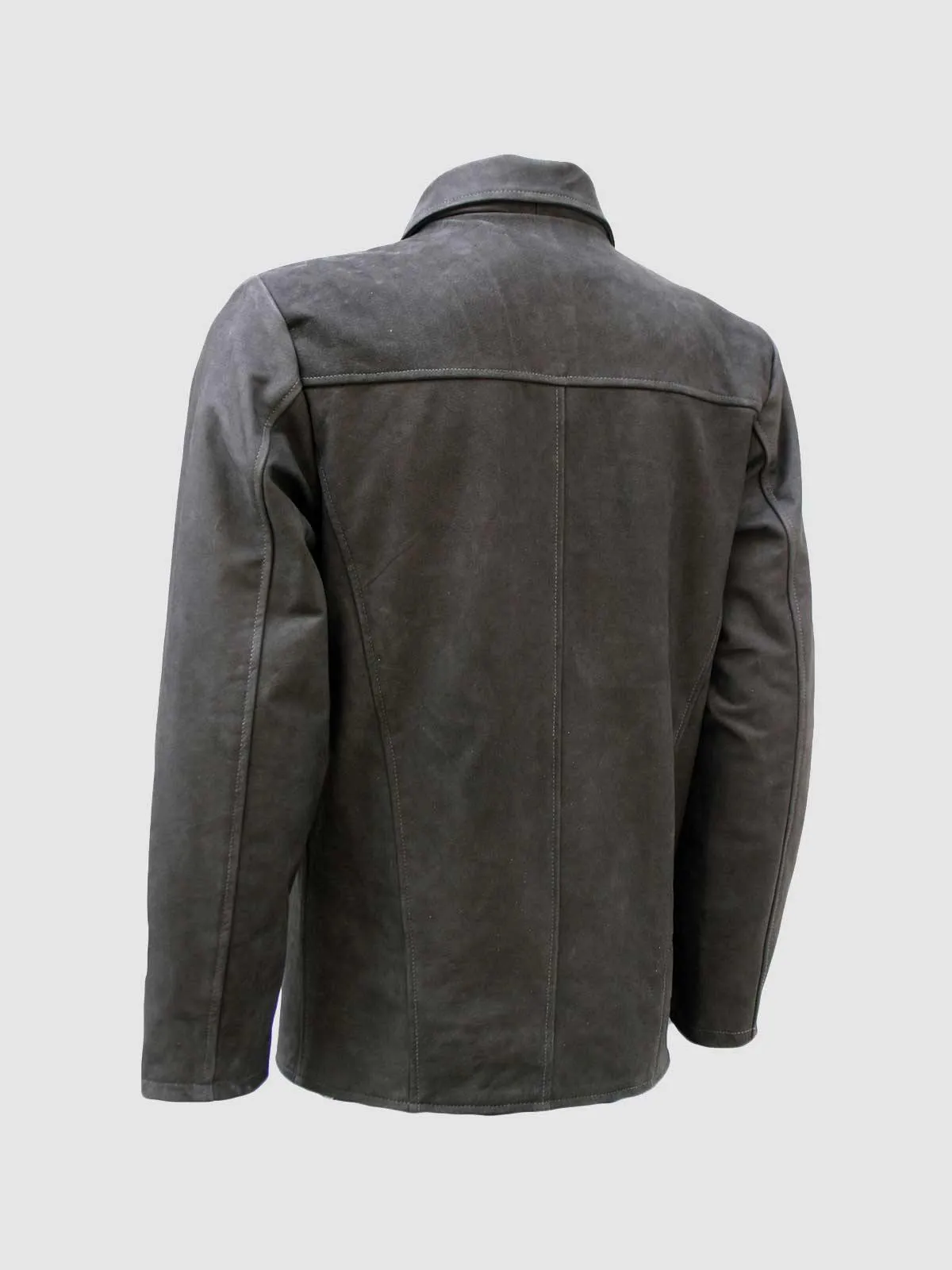 Classic Vintage Style Nubuck Men Leather Jacket