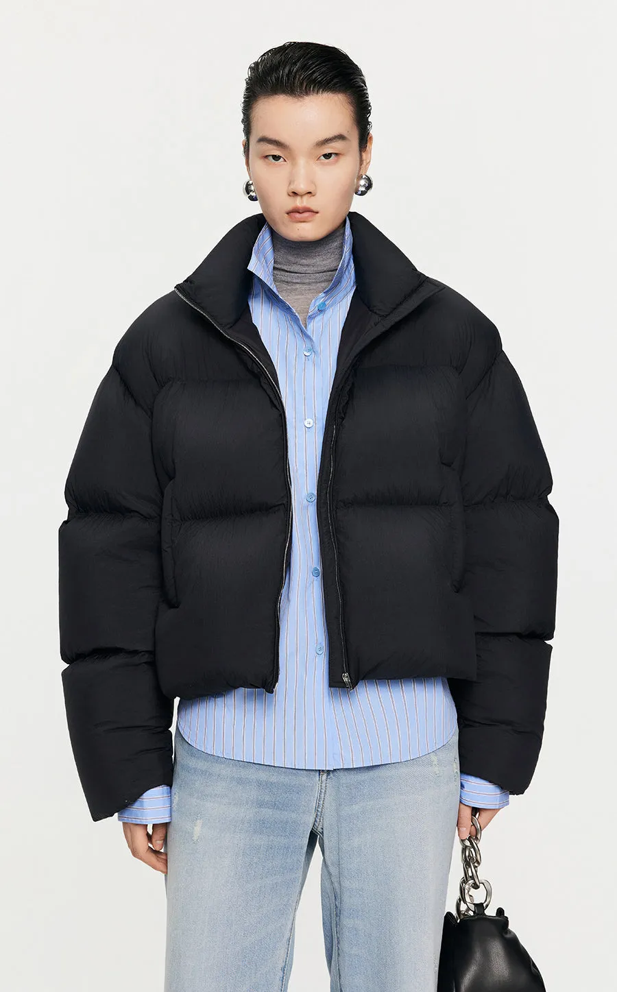 Coat / JNBY O-Shape Cropped Down Coat