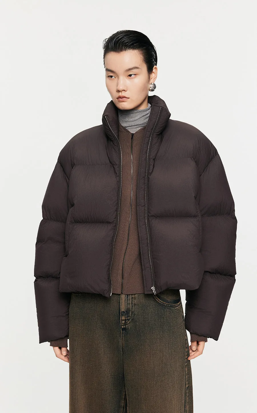 Coat / JNBY O-Shape Cropped Down Coat