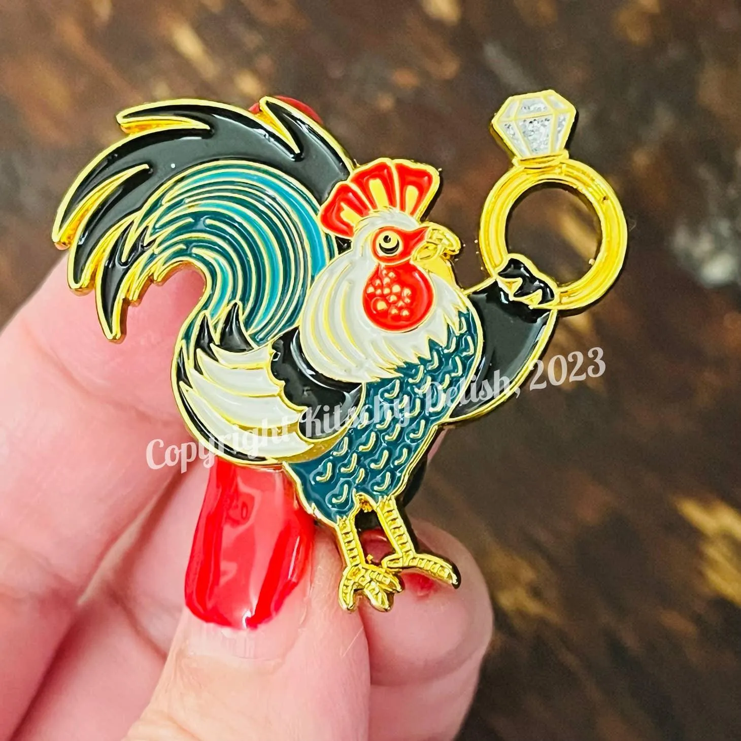 Cock Ring | Enamel Pin