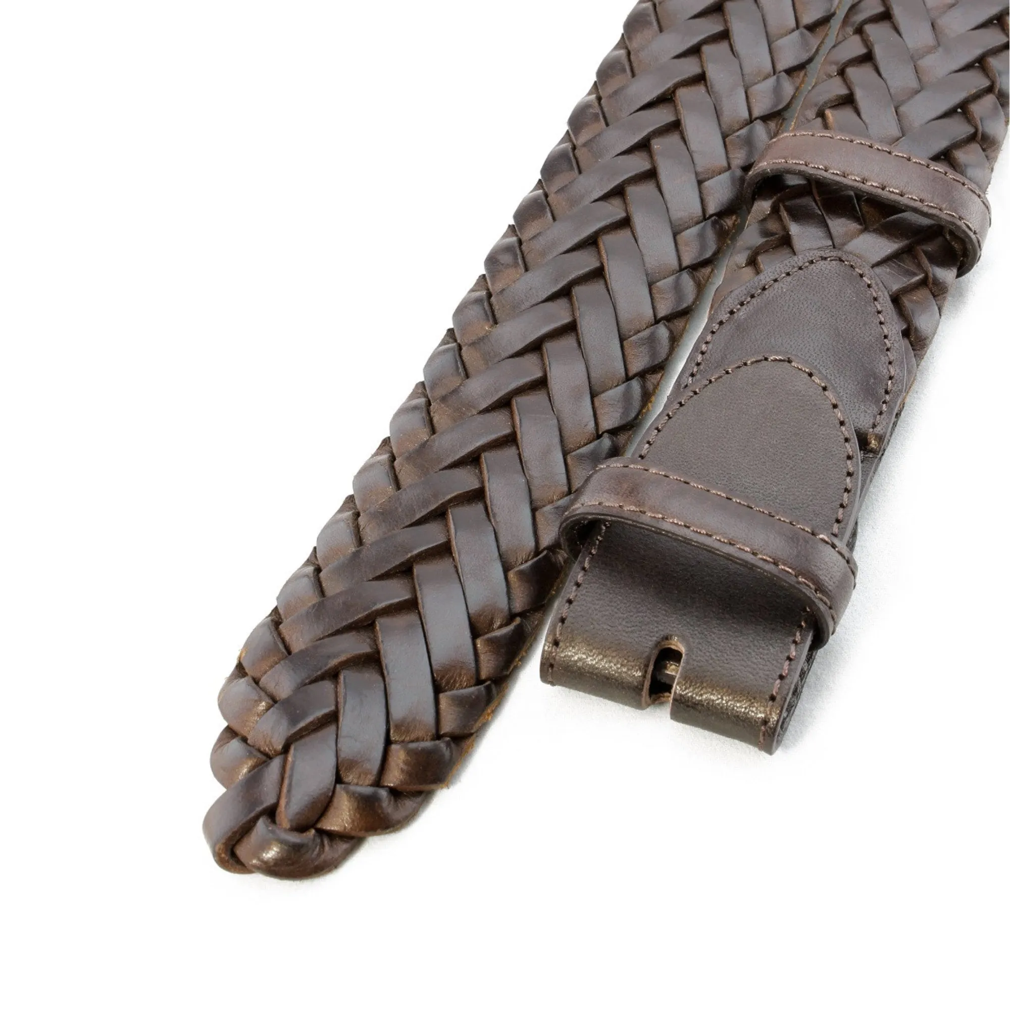 Connery Handwoven Leather Belt Strap