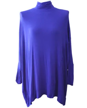 Cool Winter Blue Dolman Sleeve Pullover