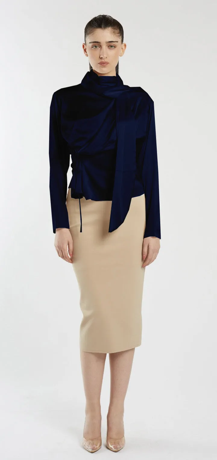 Cora Shirt - Navy Blue