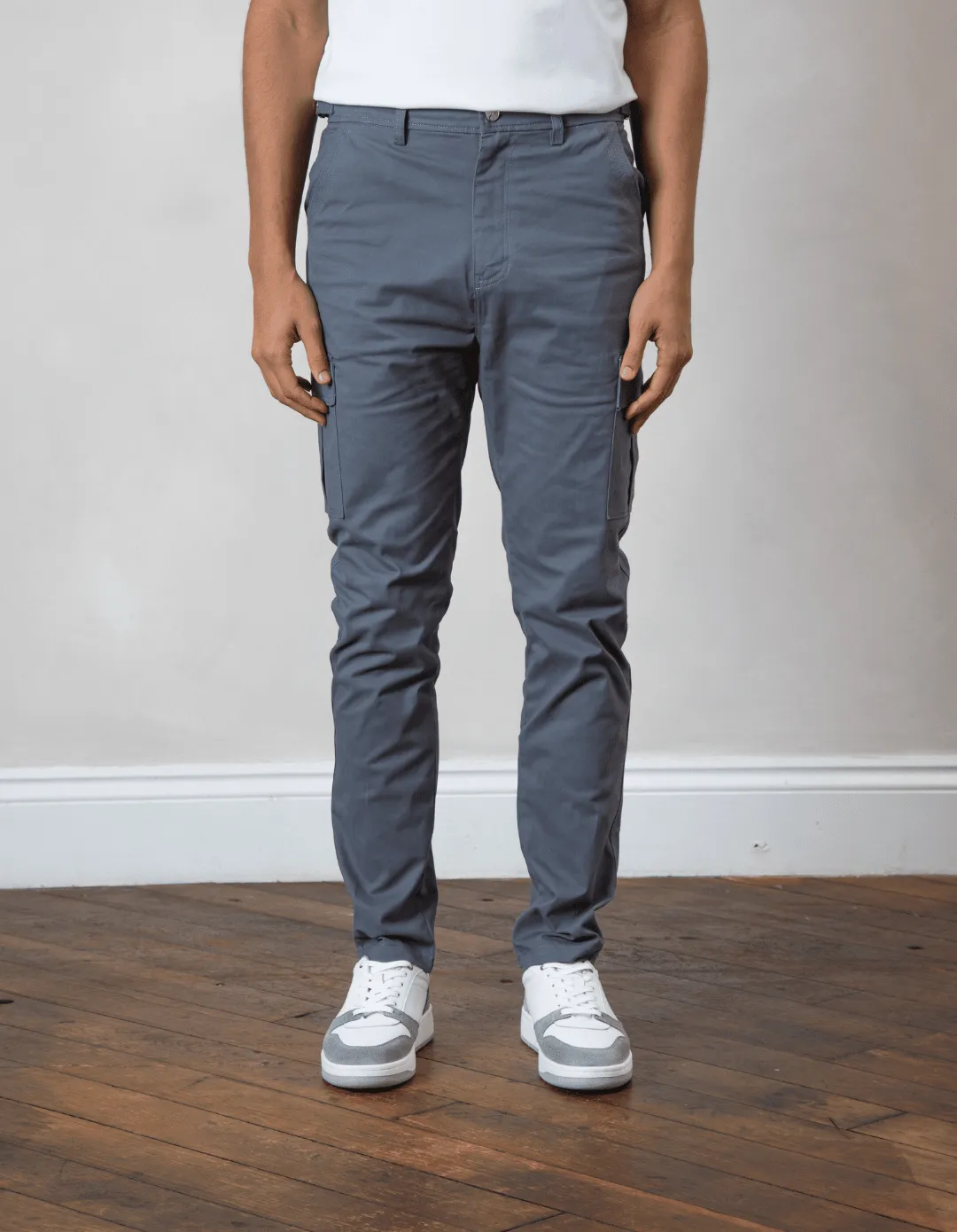 Cotton Cargo Pant Slate Grey