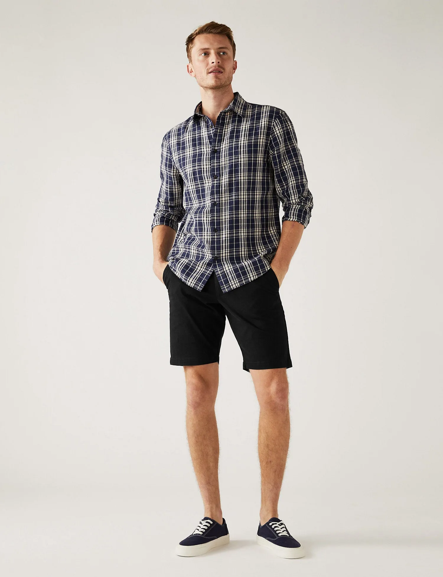 Cotton Rich Stretch Chino Shorts