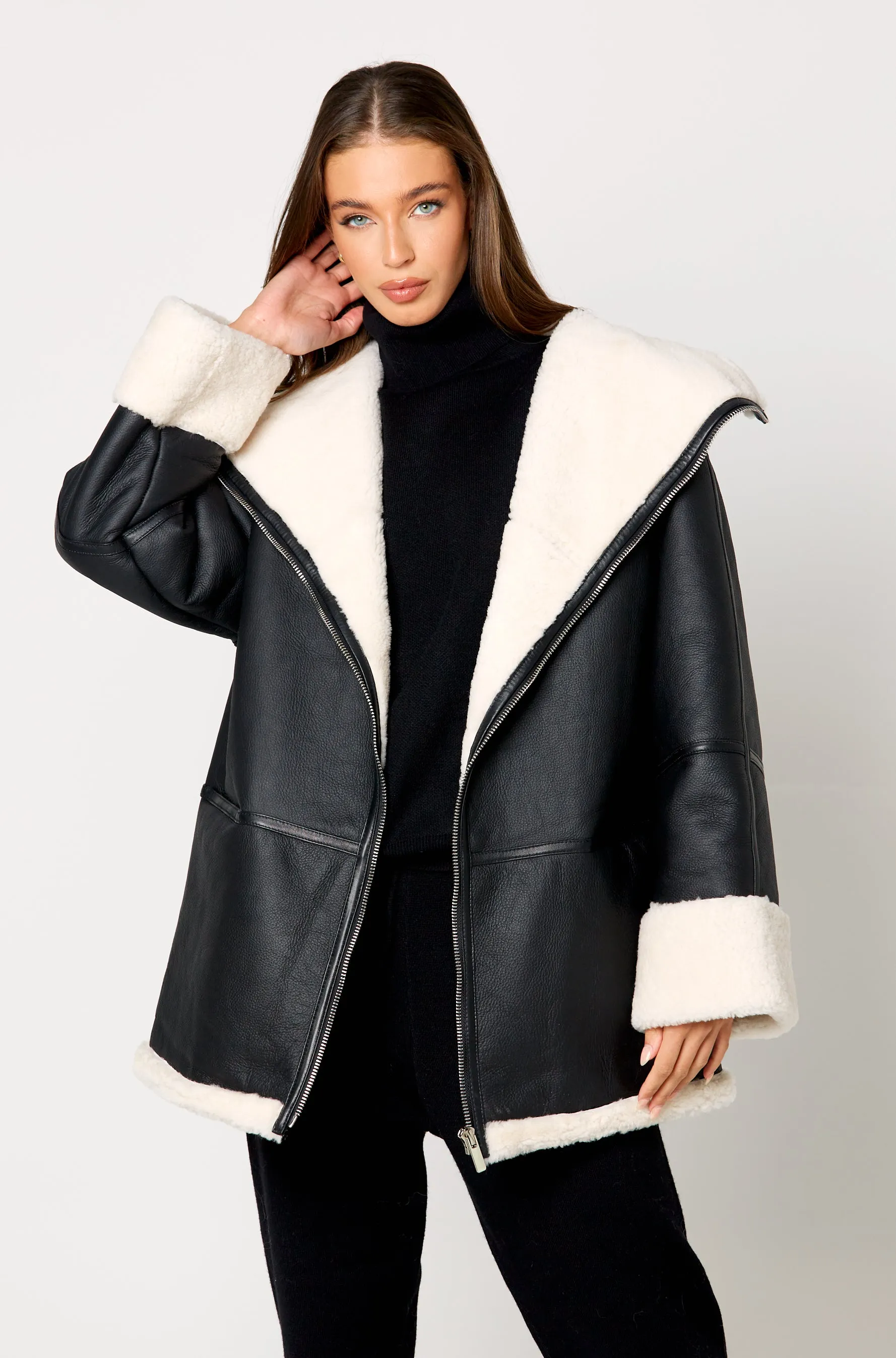 Donata Shearling Bomber