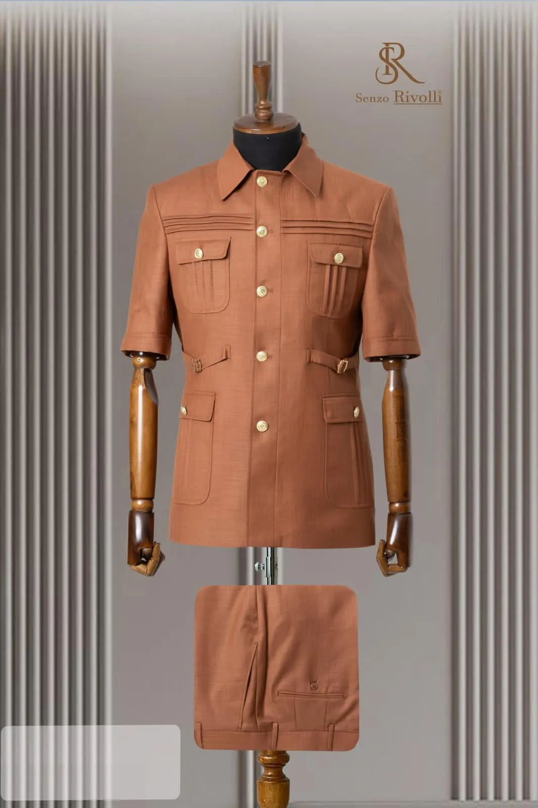 Double Vent 2 Piece Premium Safari Suit. (Copy)