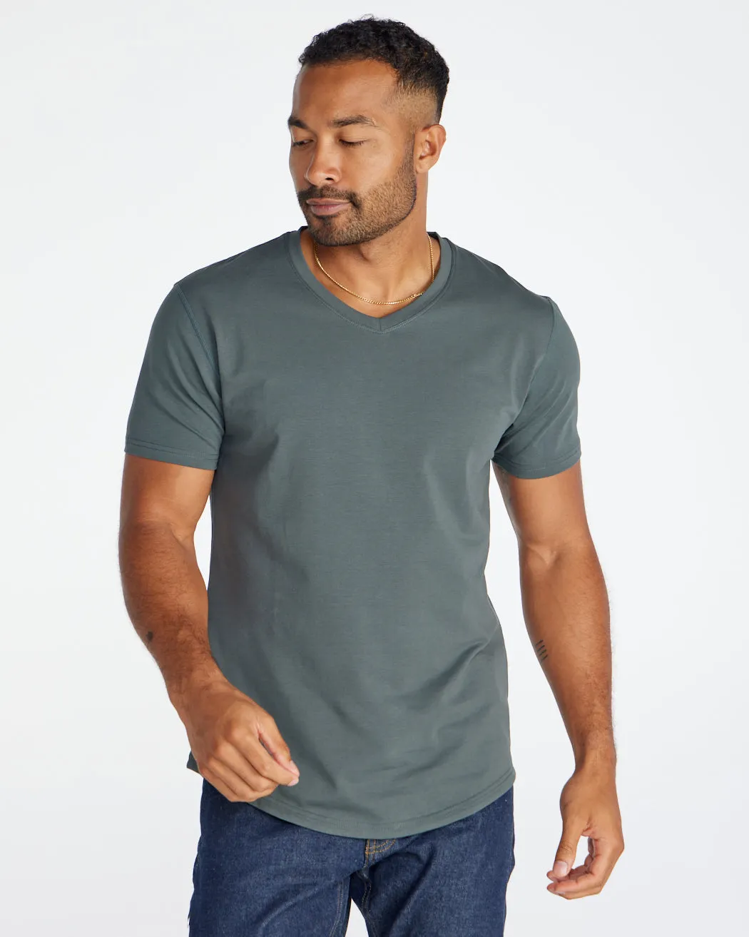 Drop-Cut V-Neck: LUX <!-- Size XXL -->