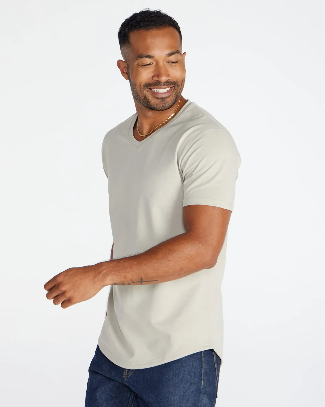 Drop-Cut V-Neck: LUX <!-- Size XXL -->