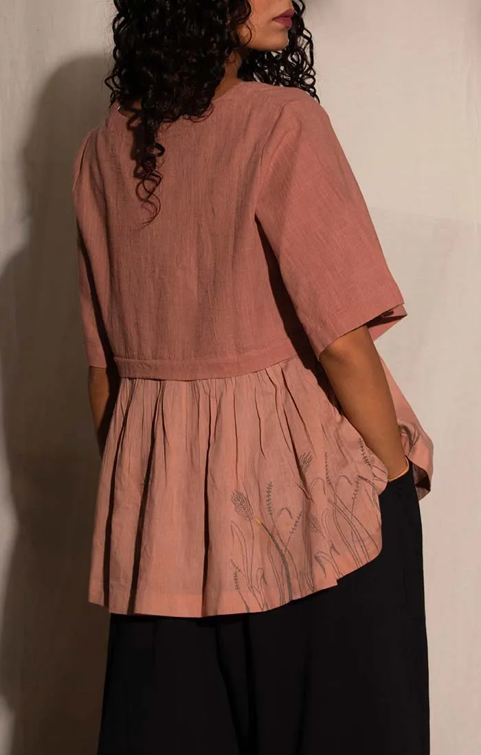 Dusty Pink Kedia Top