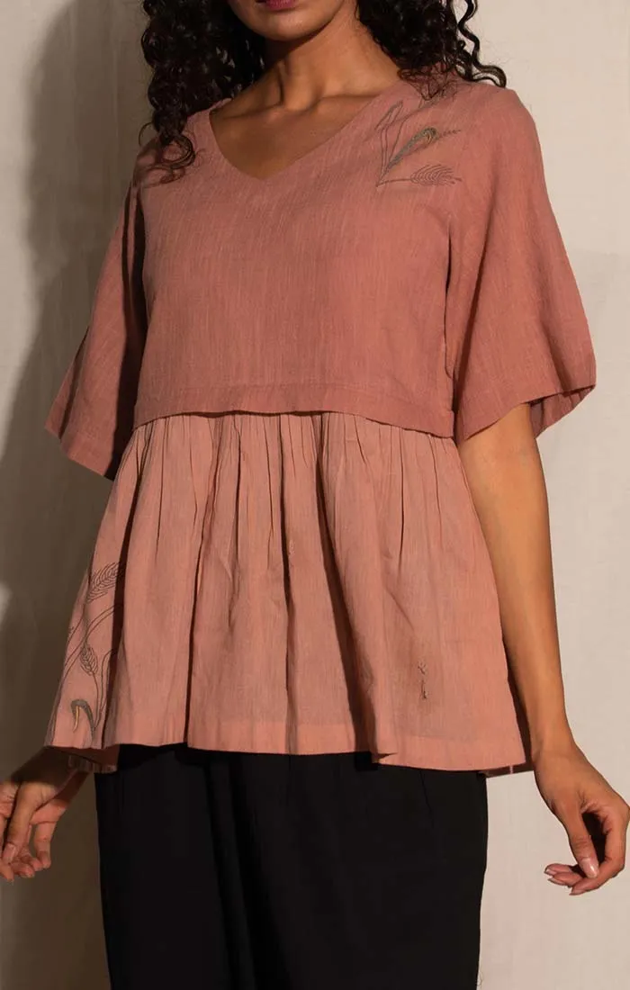 Dusty Pink Kedia Top