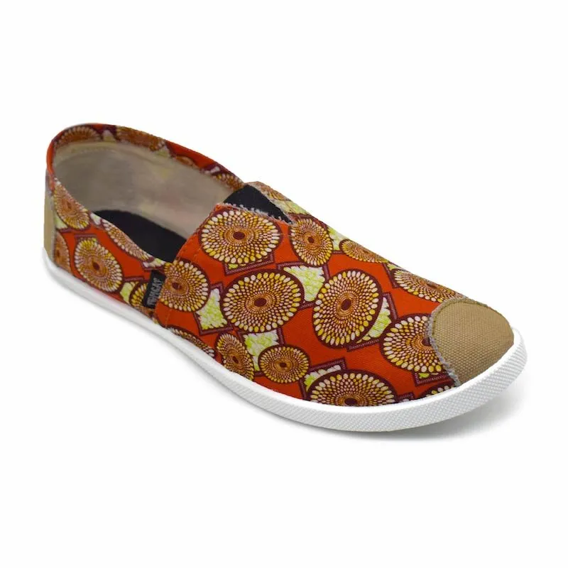 Emmy Chapisha Canvas Shoes - Multi Brick Red