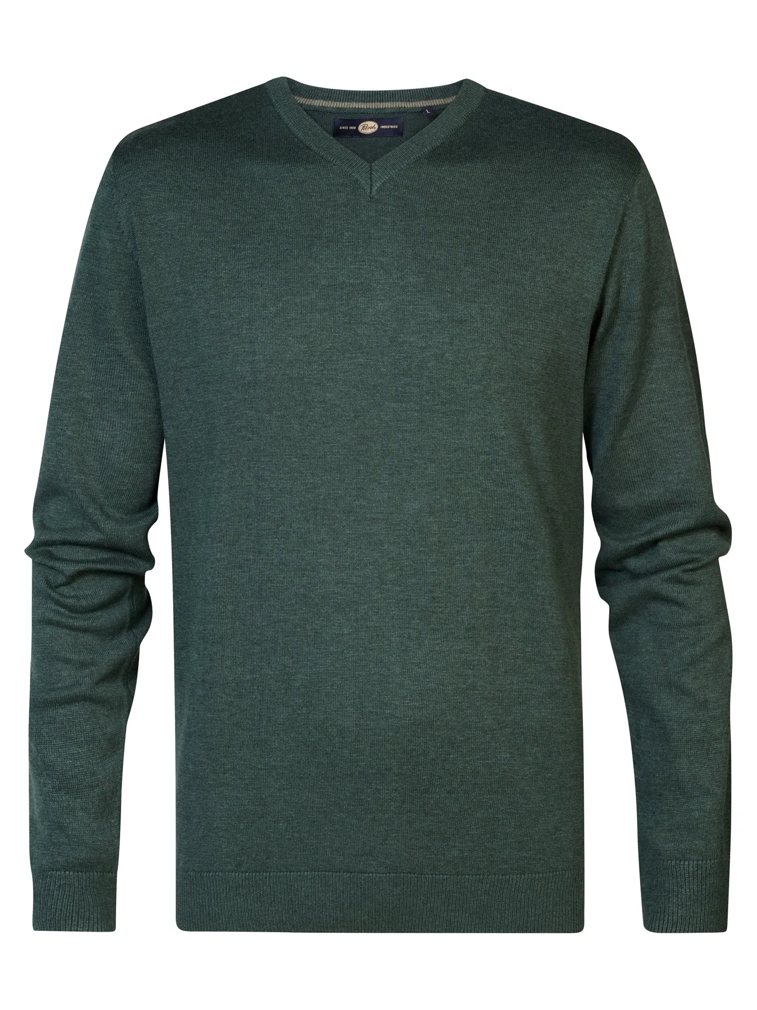 Fine-knit V-neck Sweater Atka