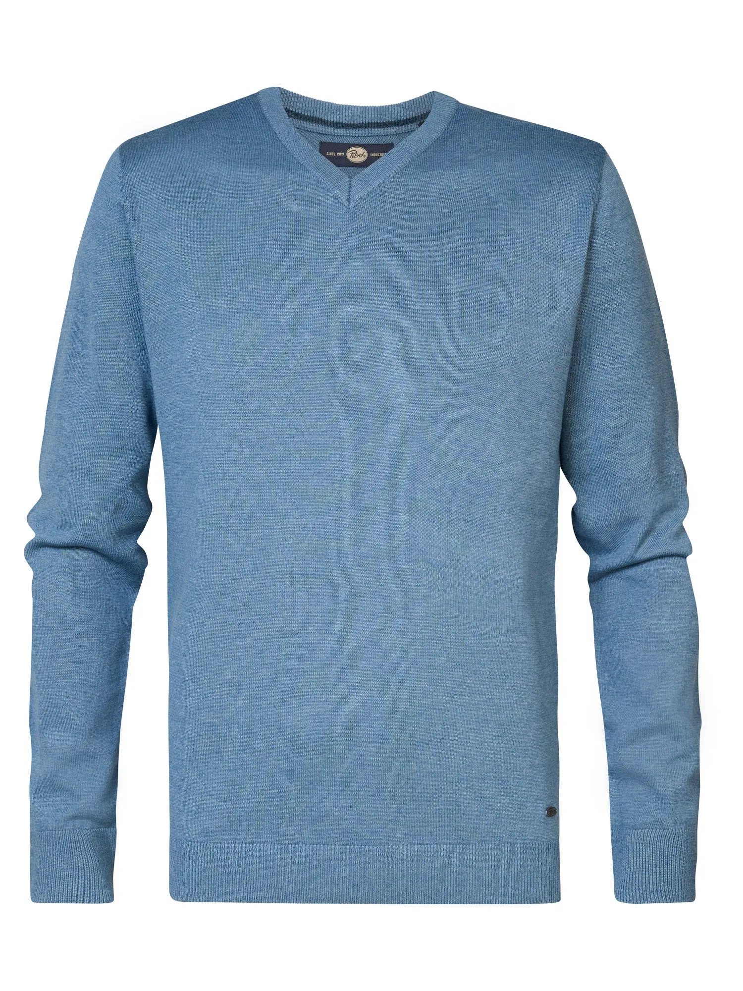 Fine-knit V-neck Sweater Atka