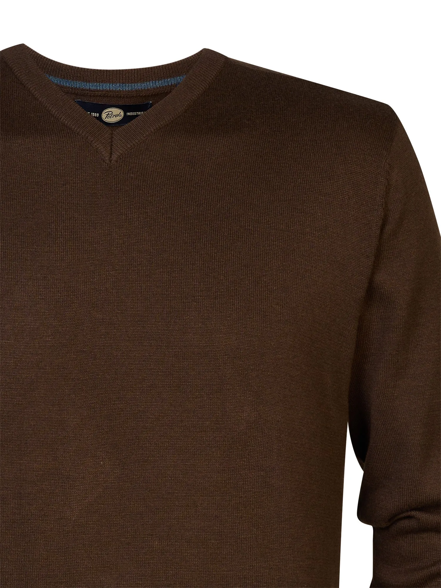 Fine-knit V-neck Sweater Atka