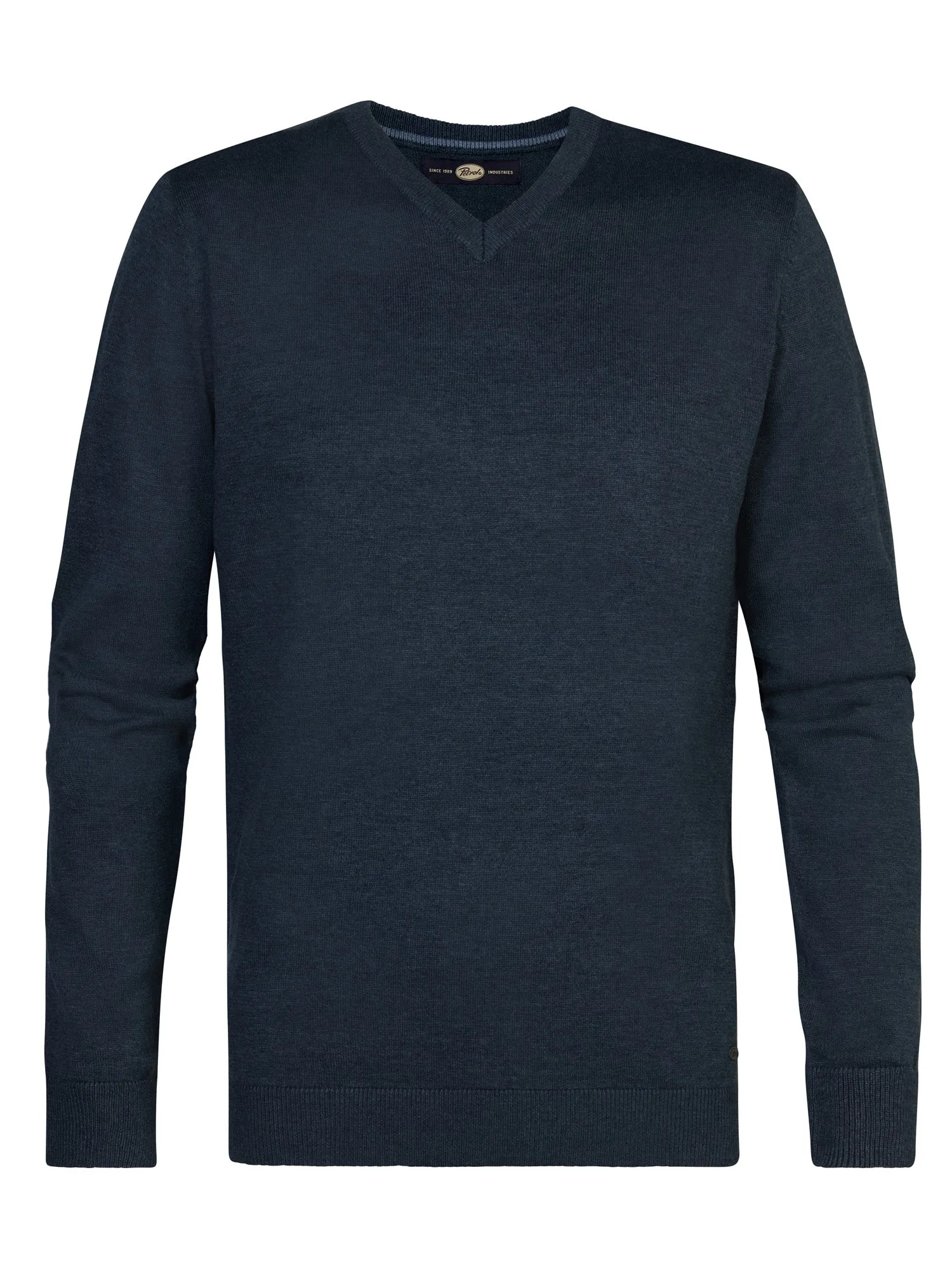 Fine-knit V-neck Sweater Atka