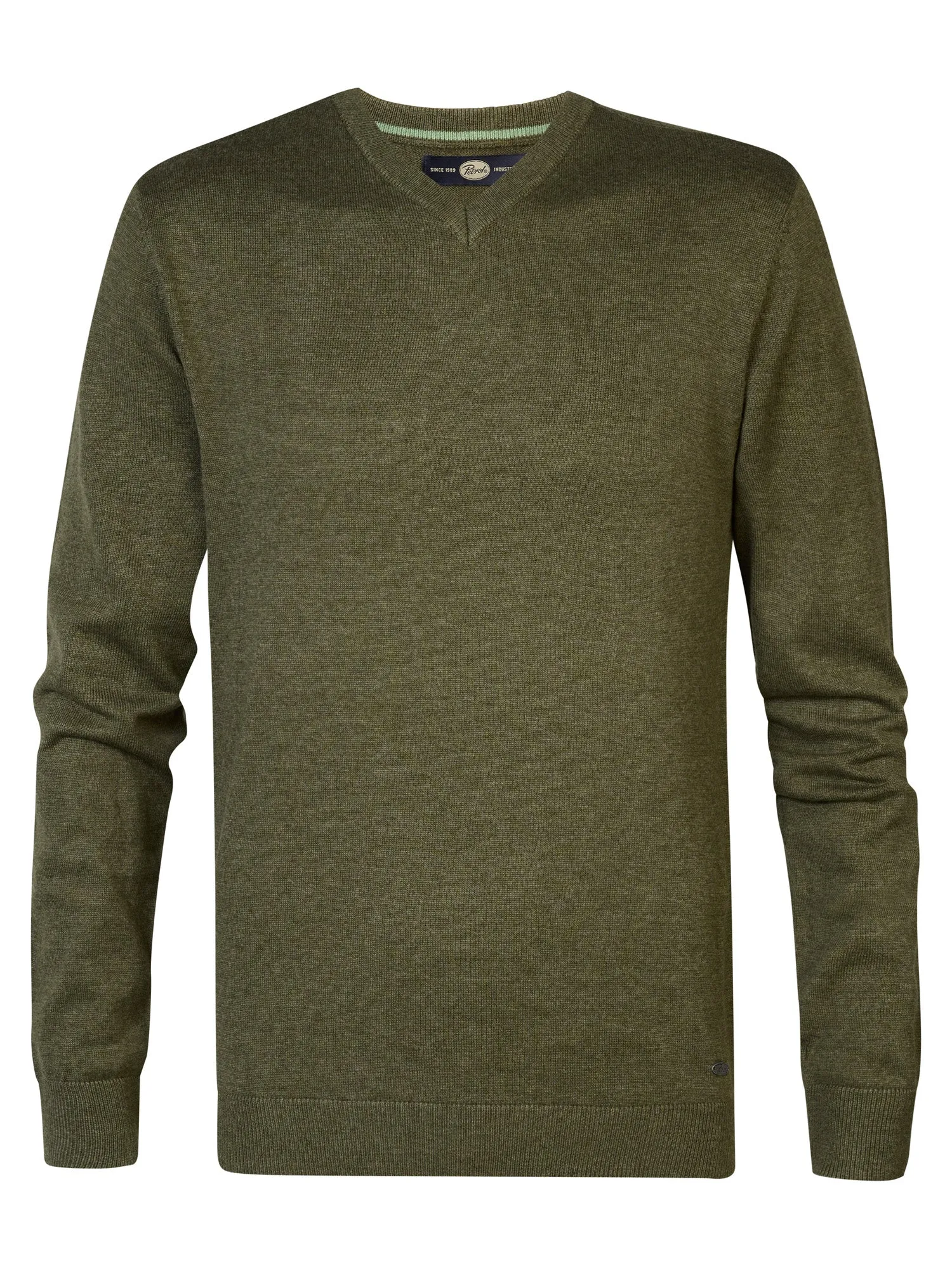 Fine-knit V-neck Sweater Atka