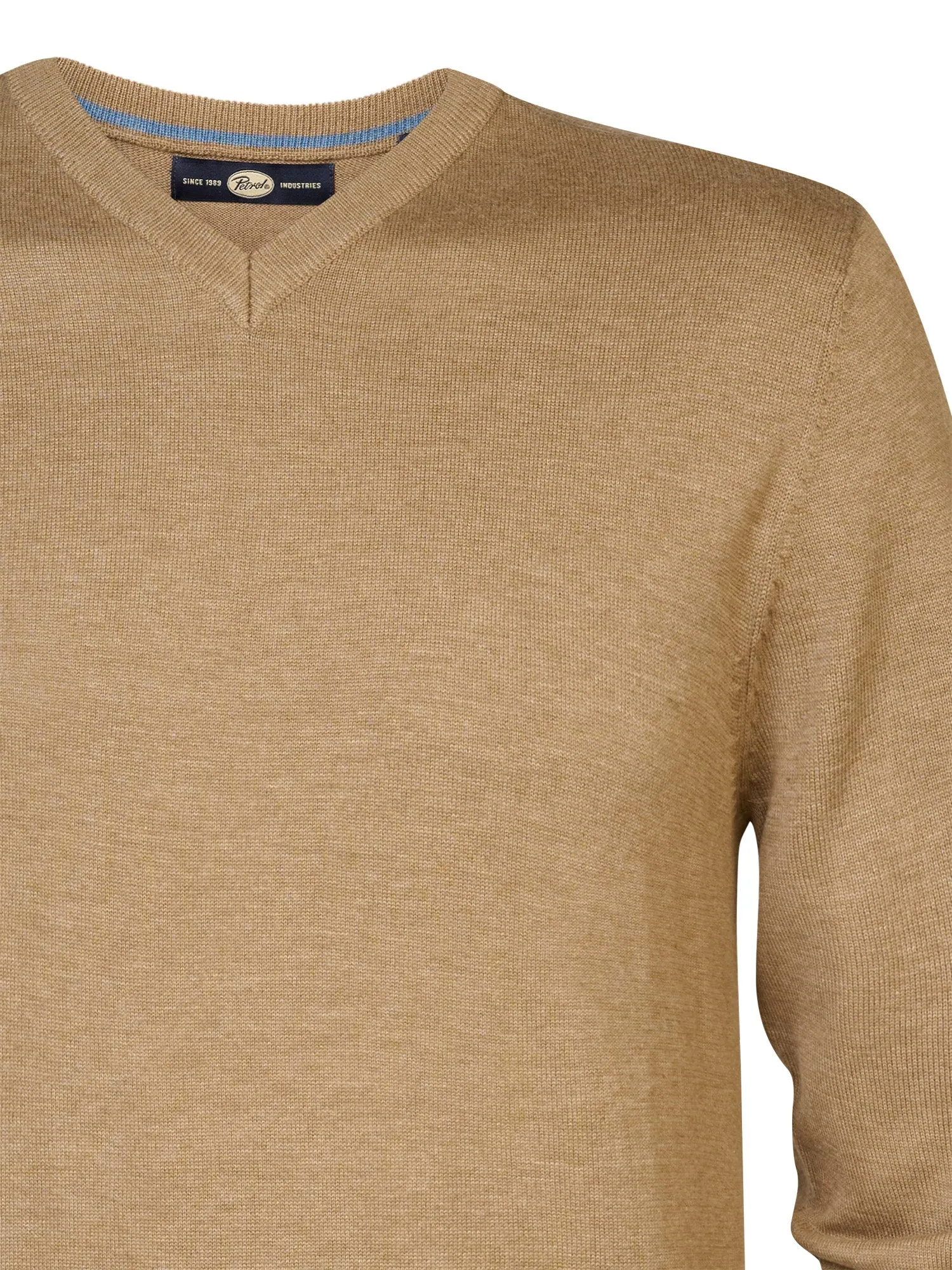 Fine-knit V-neck Sweater Atka