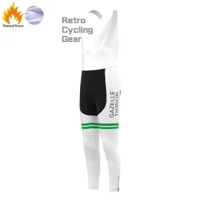 FRISOL Red Stripe Fleece Retro Cycling Pants