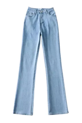 'Gabriella' High Waist Denim Trousers (3 Colors)