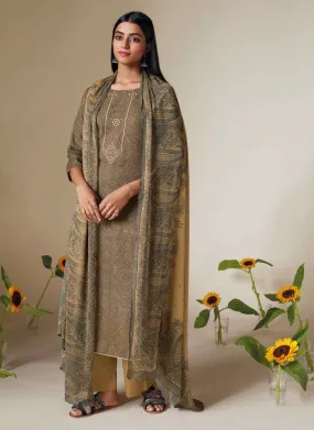 Ganga Pashmina Winter Woolen Unstitched Suit Materials for Women