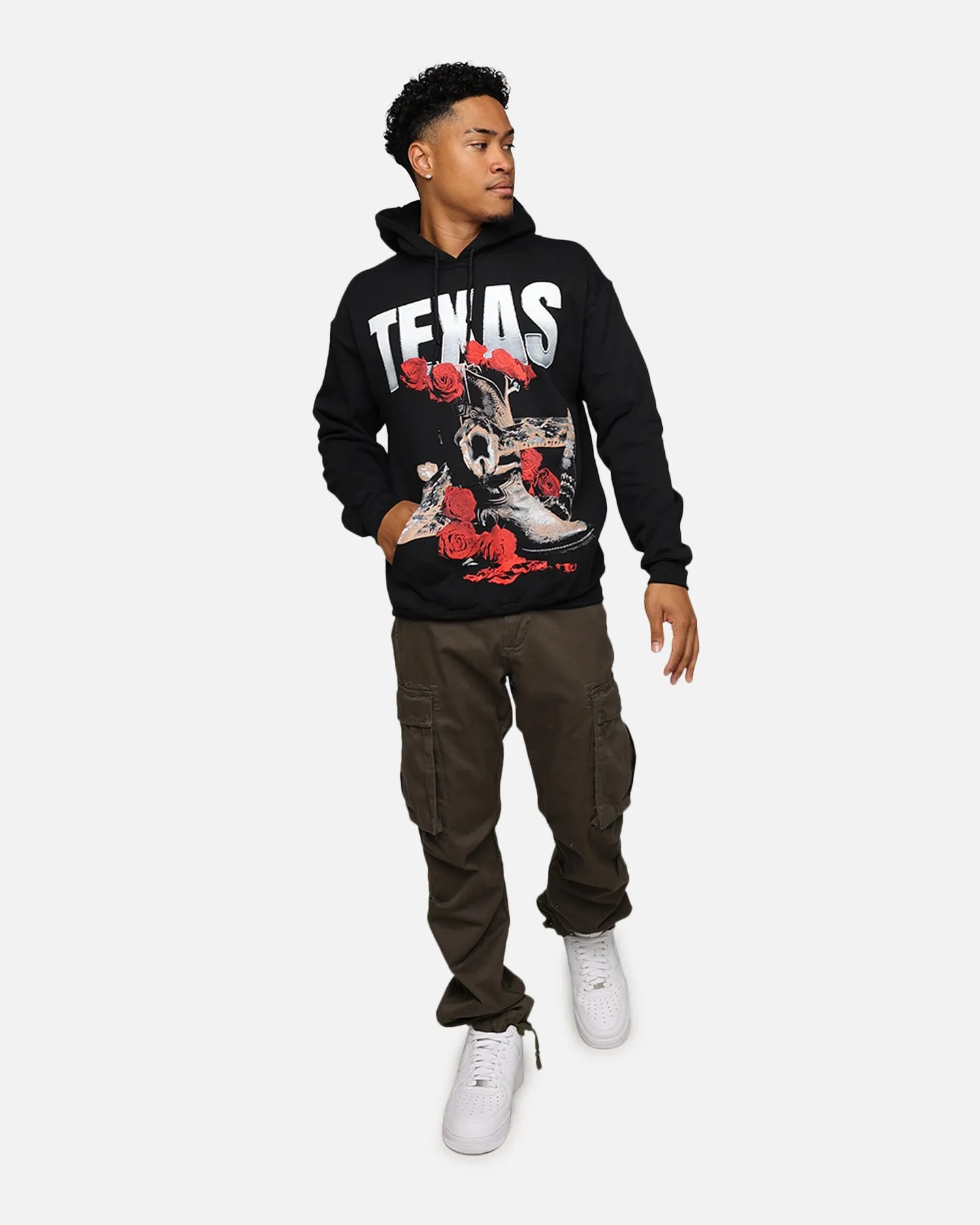 Goat Crew Texas Vintage Hoodie Black