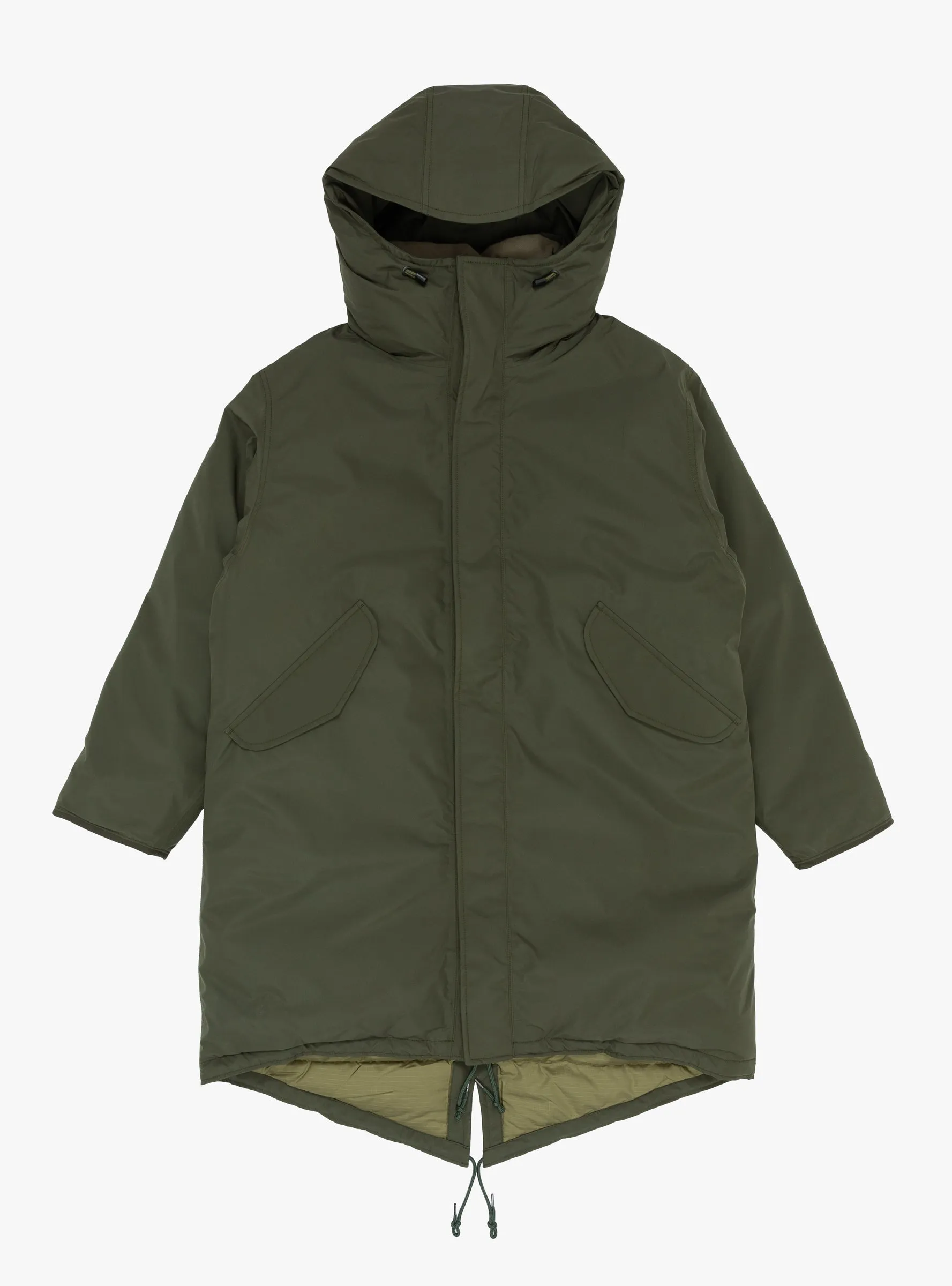 GORE-TEX Long Down Coat Khaki Green