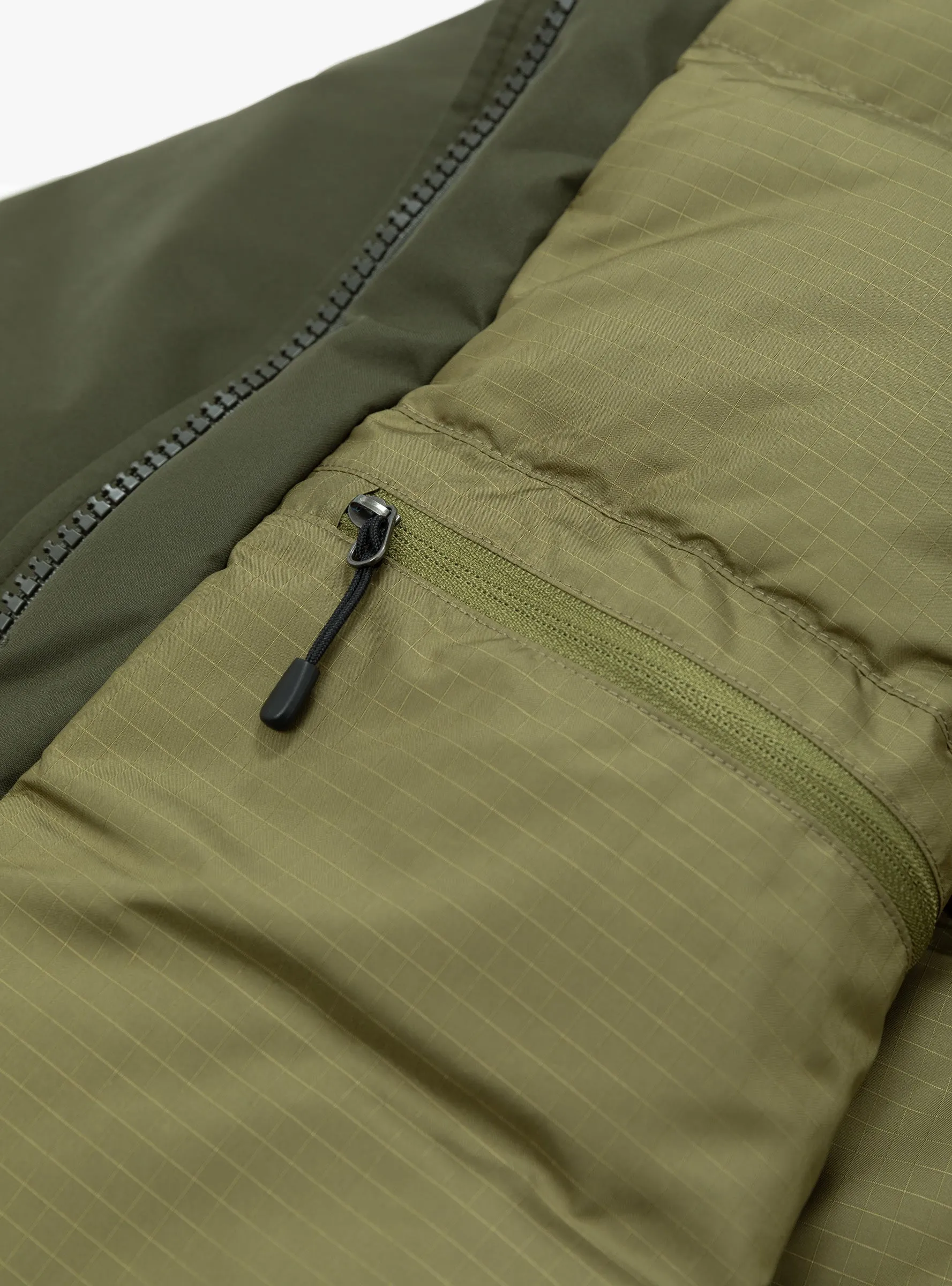 GORE-TEX Long Down Coat Khaki Green