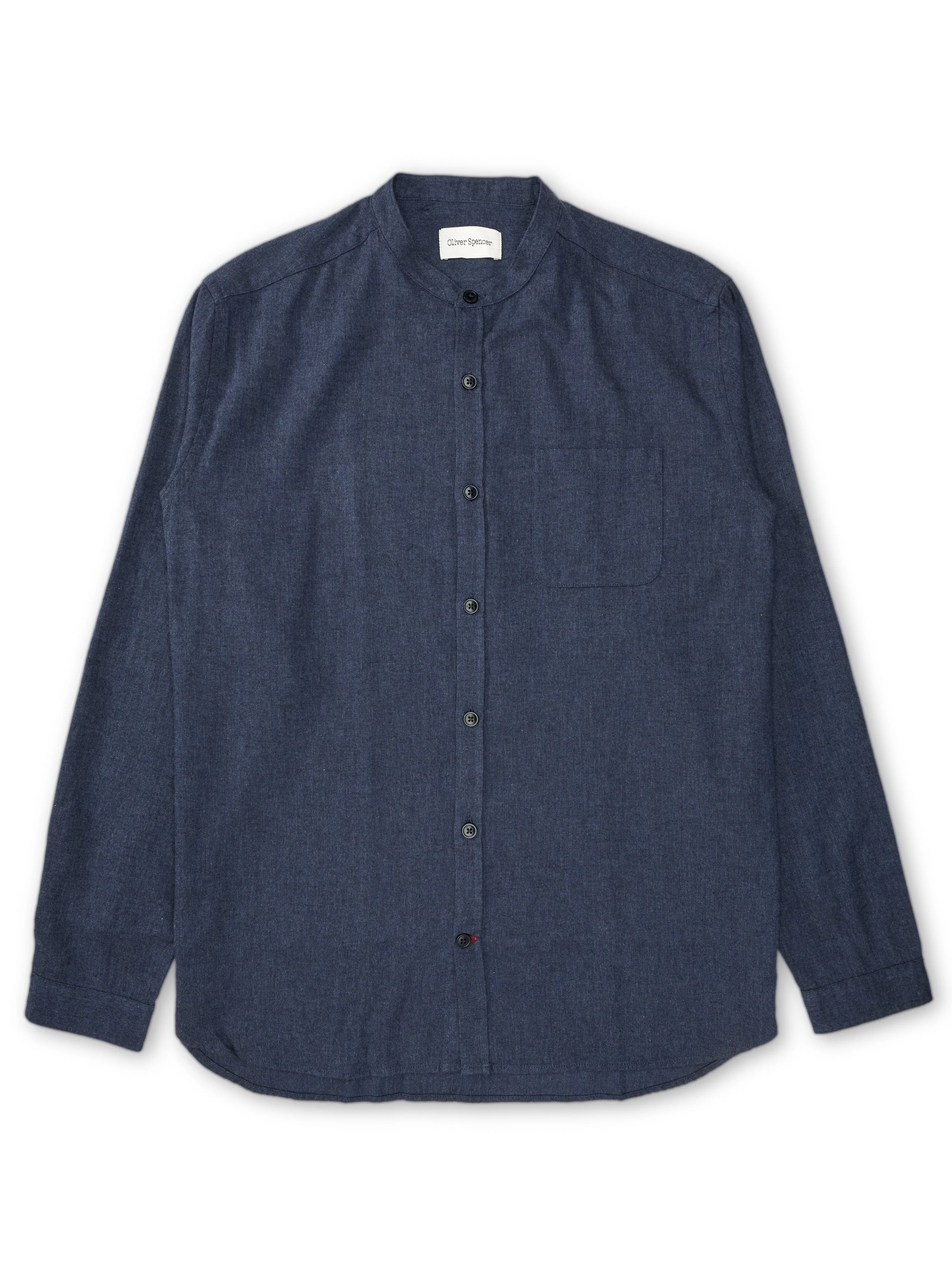 Grandad Shirt Wyatt Navy