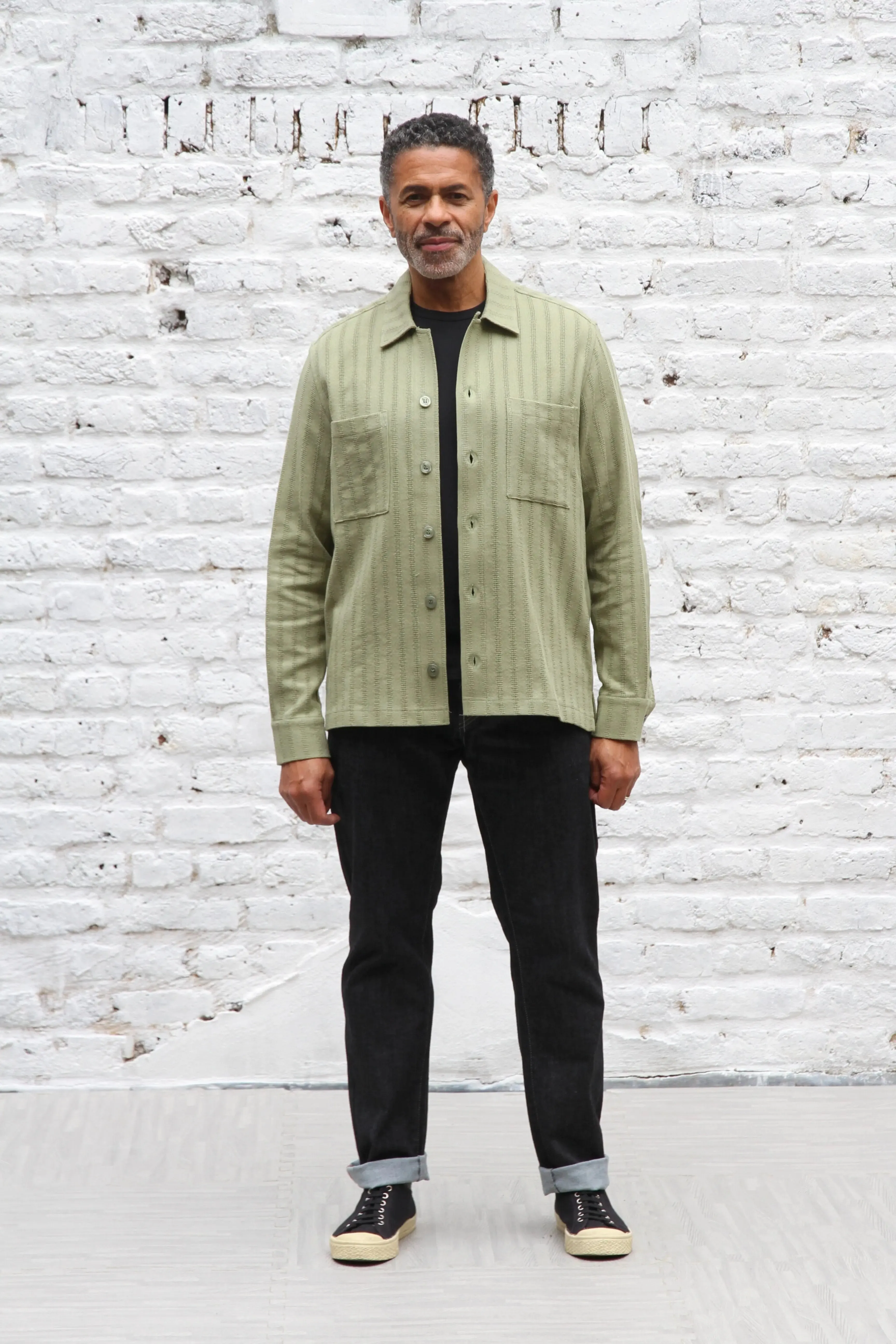 Gravel Long Sleeve Shirt - Khaki Lacivert