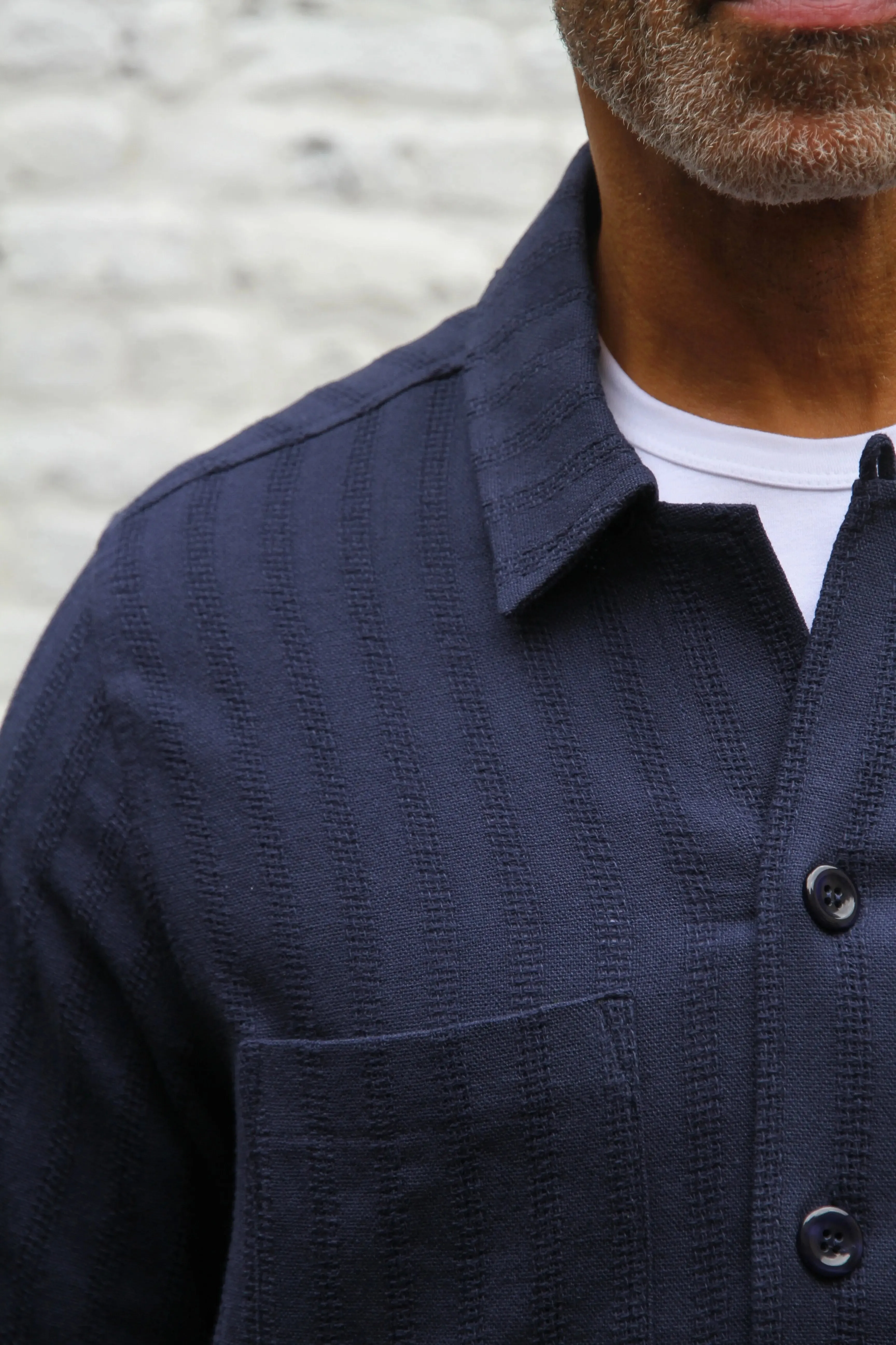 Gravel Long Sleeve Shirt - Navy Lacivert