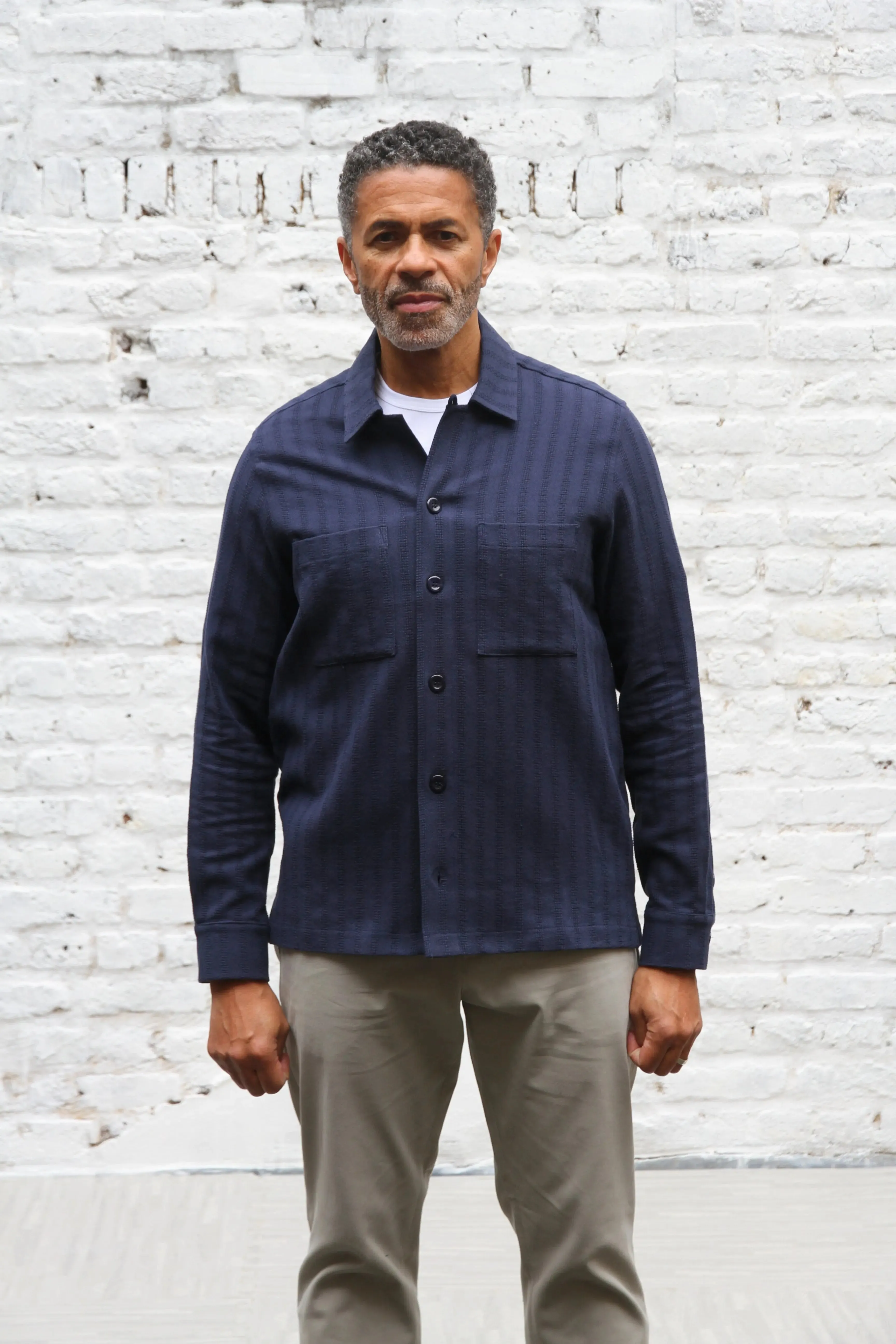 Gravel Long Sleeve Shirt - Navy Lacivert