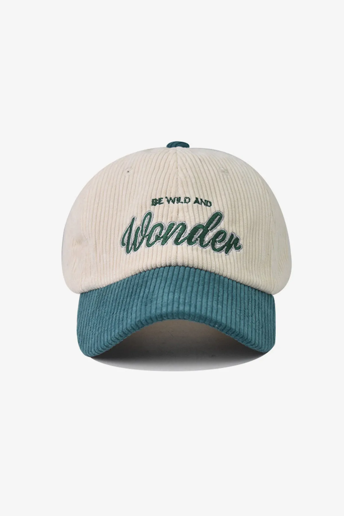 Green Wonder Embroidered Corduroy Cap - S23 - MCP087R