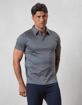 Grey Mercerised Polo