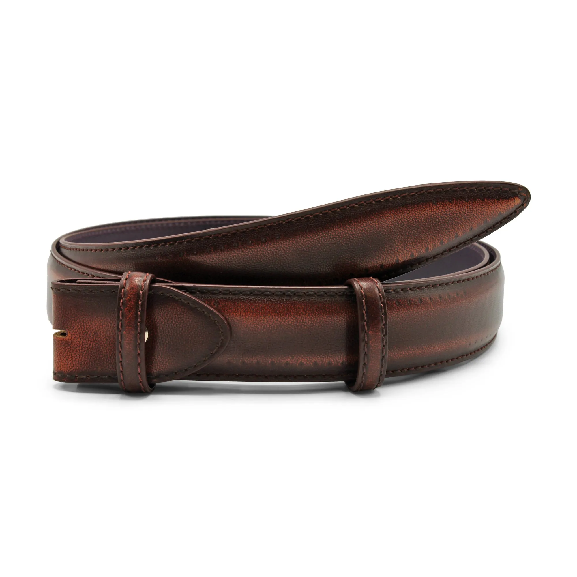 Hand Burnished 'Cagney' Belt Strap