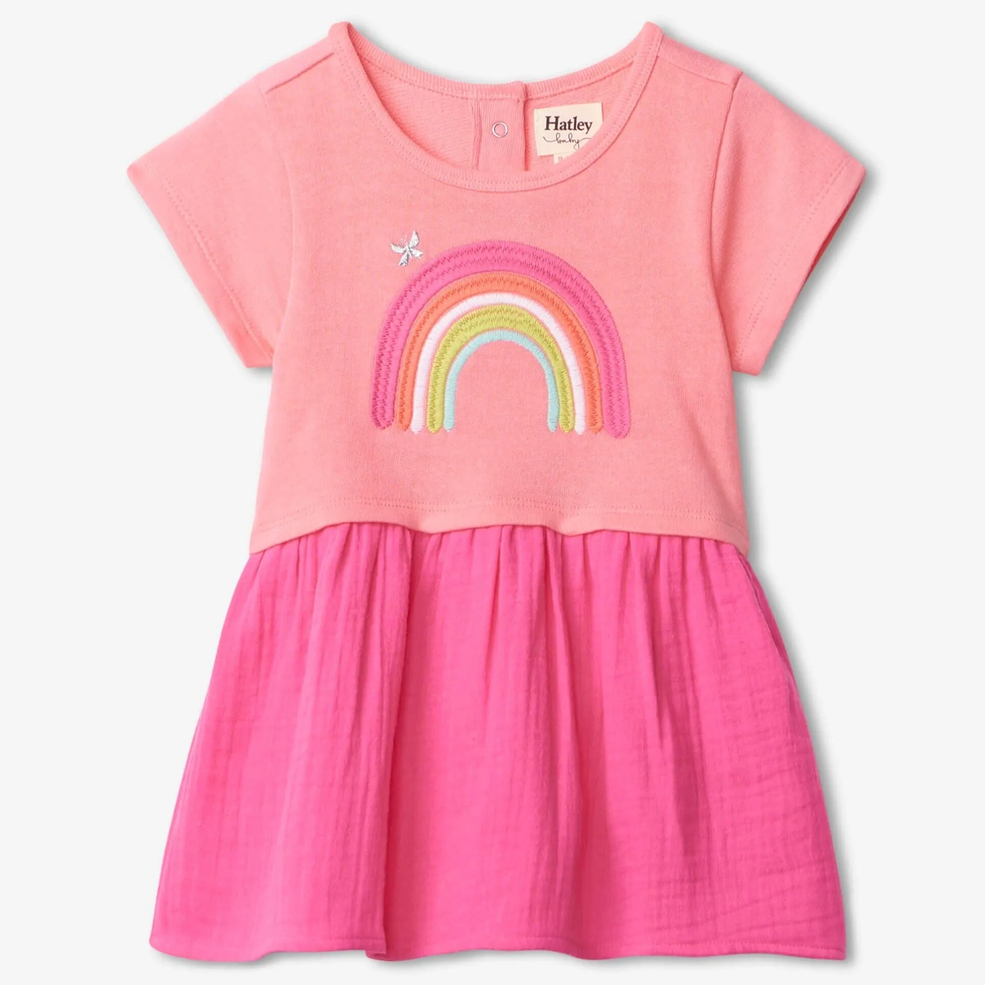 Hatley Rainbow Butterfly Layered Baby Dress