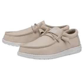 Hey Dude Men's Wally Slub Canvas Natural