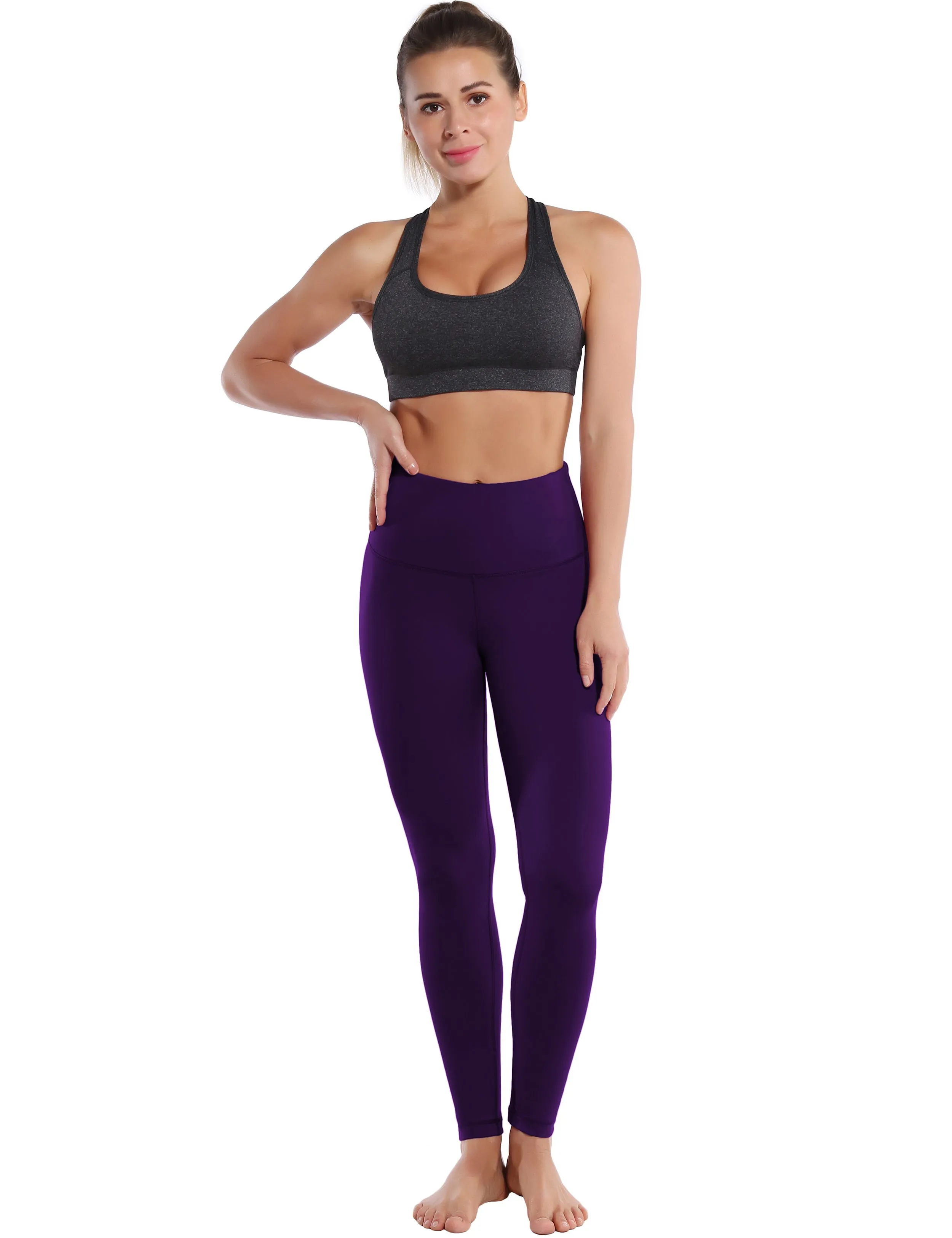 High Waist Jogging Pants eggplantpurple_Jogging