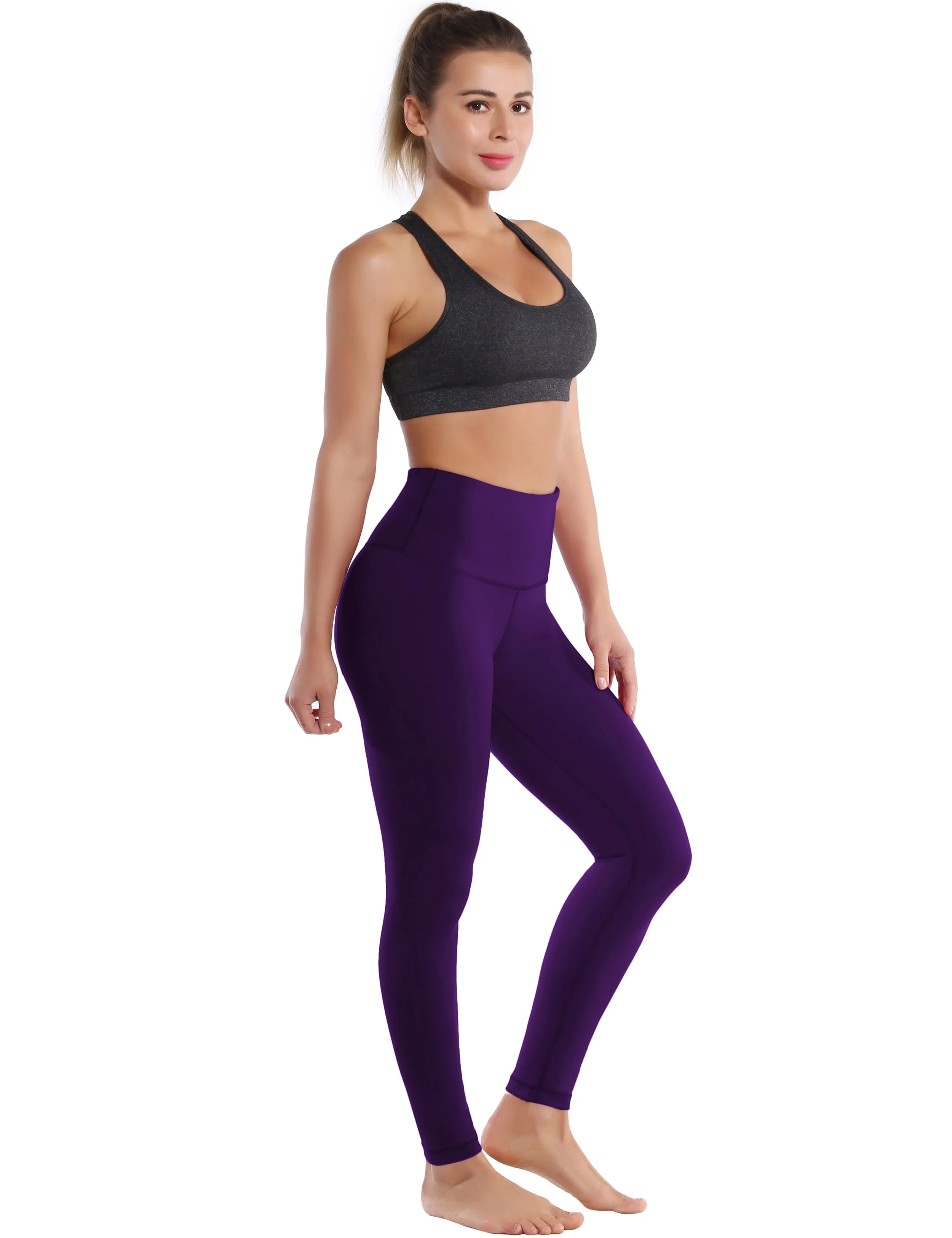 High Waist Jogging Pants eggplantpurple_Jogging