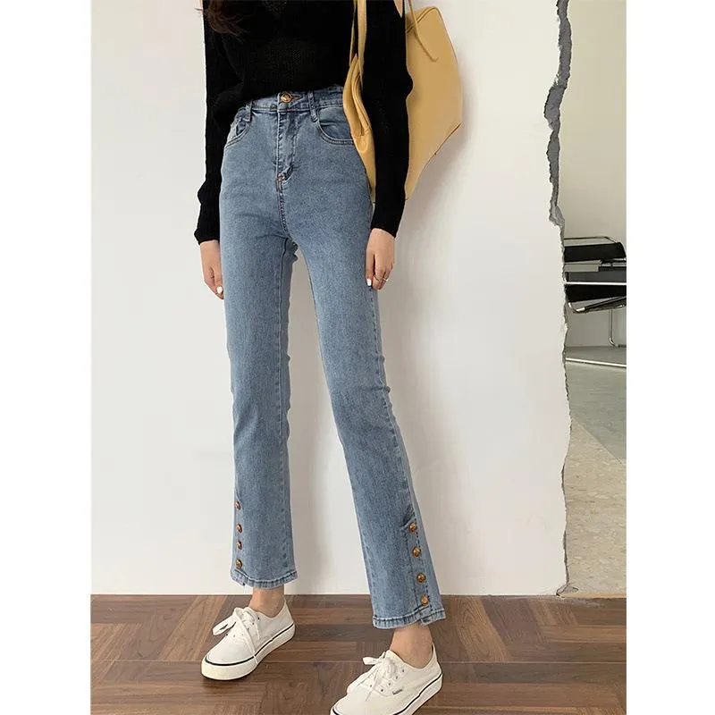 High Waist Slimming Retro Jeans For Women