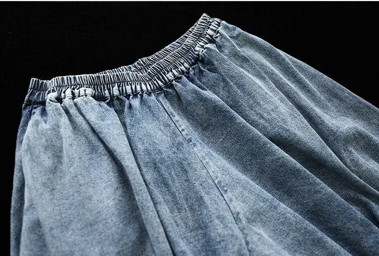 High Waist Vintage Denim Pants