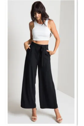 High Waist Wide Leg Trousers