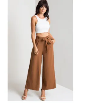 High Waist Wide Leg Trousers